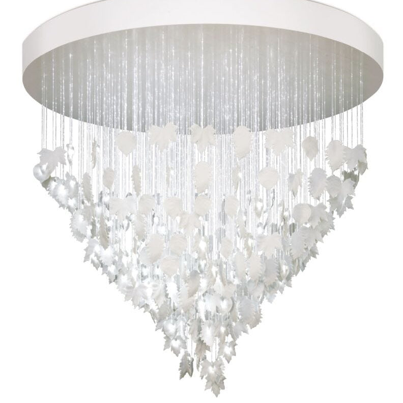 Lladro Magic Forest chandelier 2m(white)(CE/UK) White - Araco Interiors