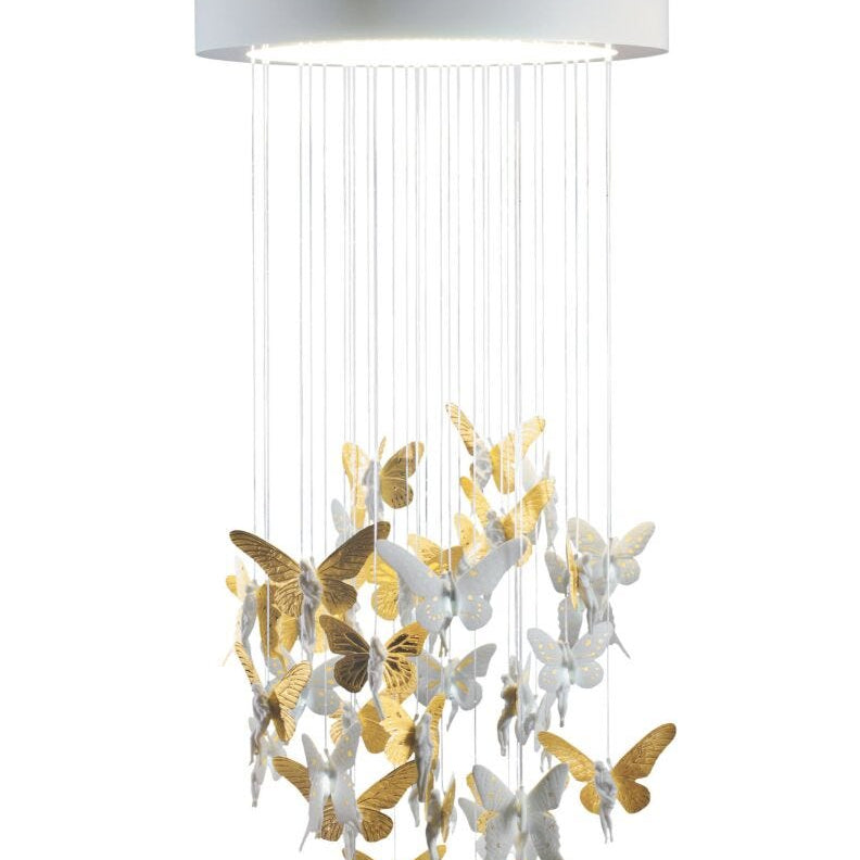 Lladro Niagara Chandelier 0.60m gold (CE/UK) Golden - Araco Interiors