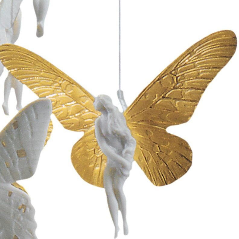 Lladro Niagara Chandelier 0.60m gold (CE/UK) Golden - Araco Interiors