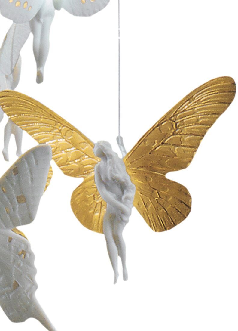 Lladro Niagara Chandelier 0.60m gold (CE/UK) Golden - Araco Interiors