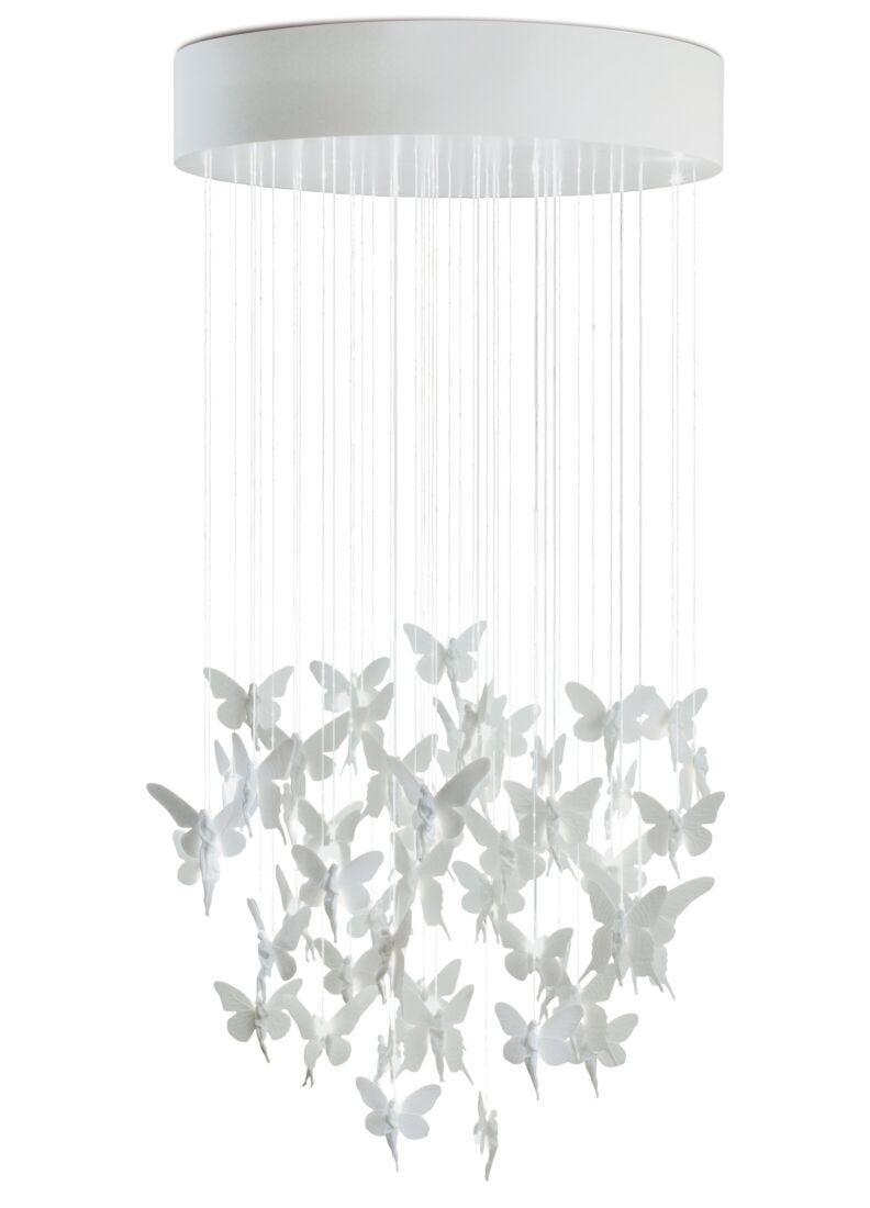 Lladro Niagara Chandelier 0,80m white (CE/UK) White - Araco Interiors