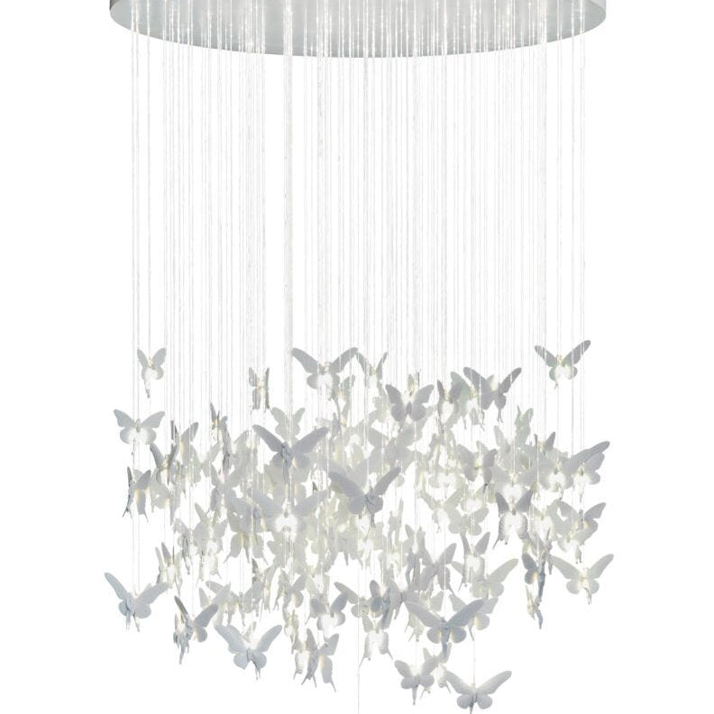 Lladro Niagara Chandelier 1,35m - white (CE/UK) - Araco Interiors