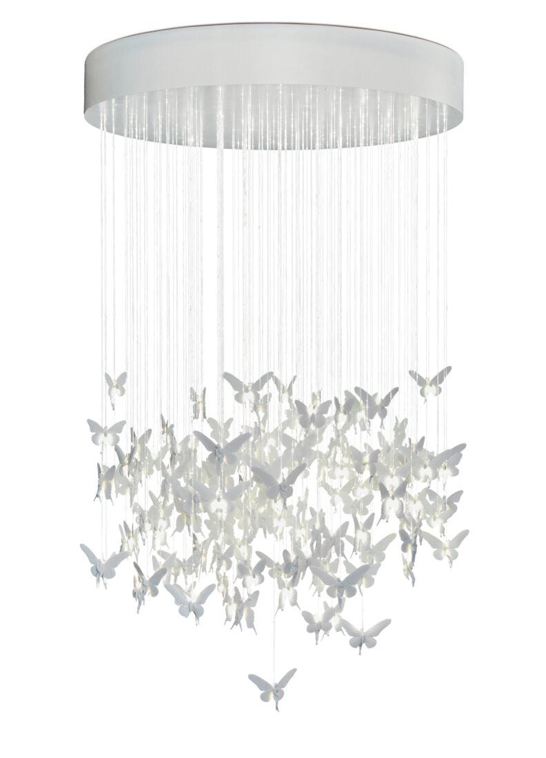 Lladro Niagara Chandelier 1,35m - white (CE/UK) - Araco Interiors