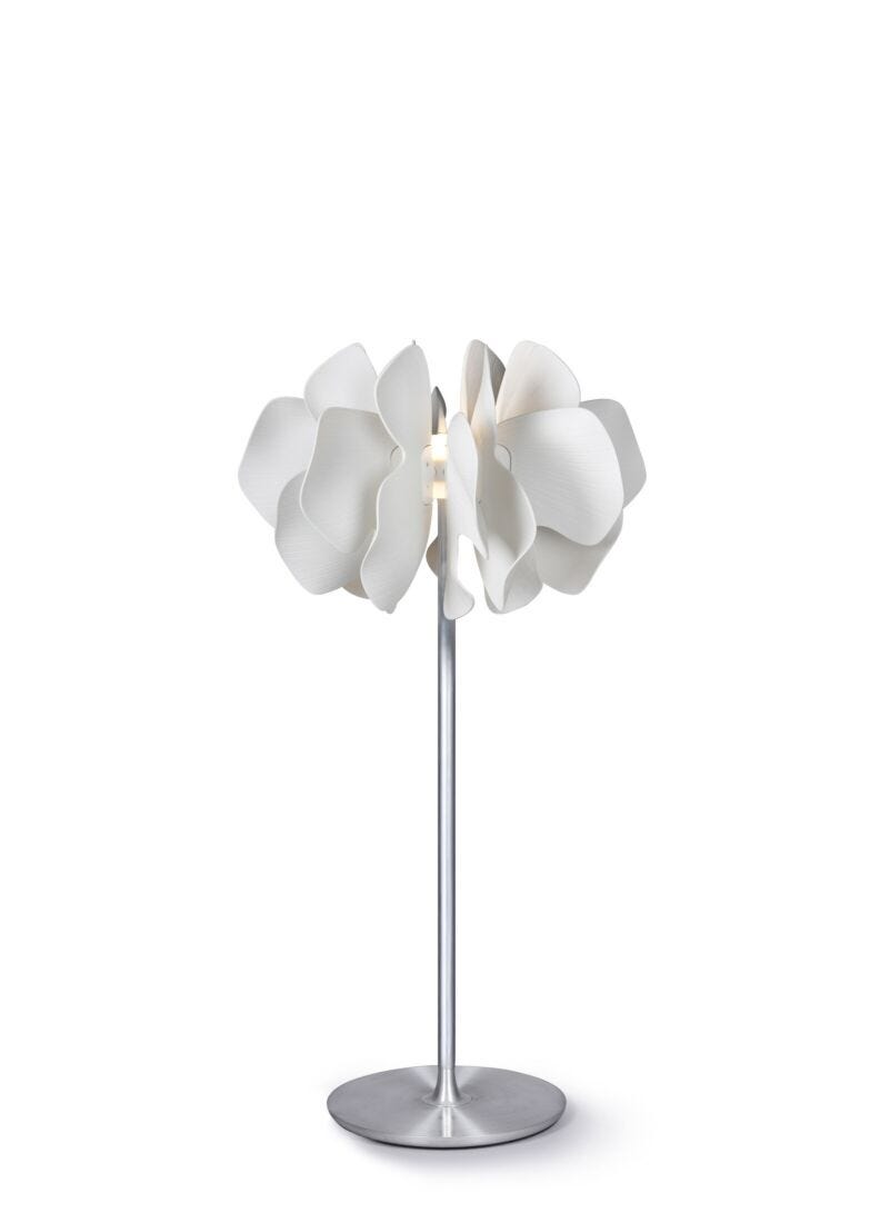 Lladro Nightbloom floor lamp (white)(small)(UK) - Araco Interiors