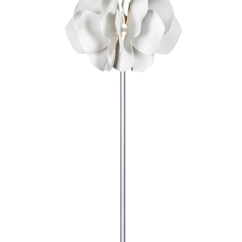 Lladro Nightbloom floor lamp (white)(UK) - Araco Interiors
