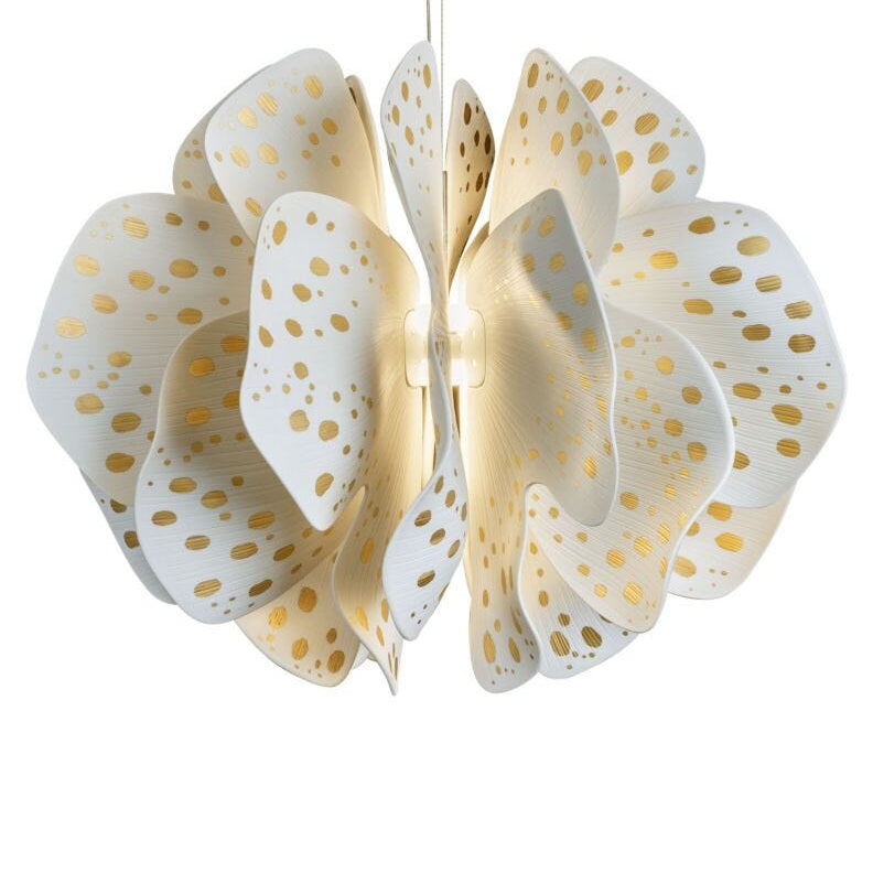 Lladro Nightbloom han.lamp 60cm(wh - gold)(CE/UK) - Araco Interiors