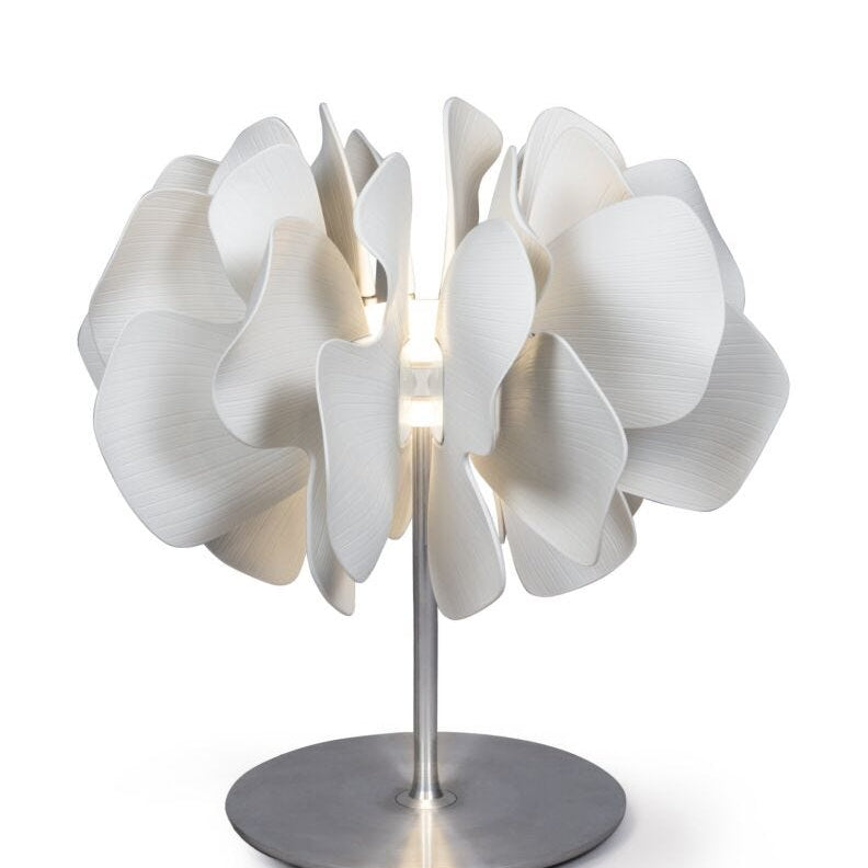 Lladro Nightbloom table lamp (white)(UK) - Araco Interiors