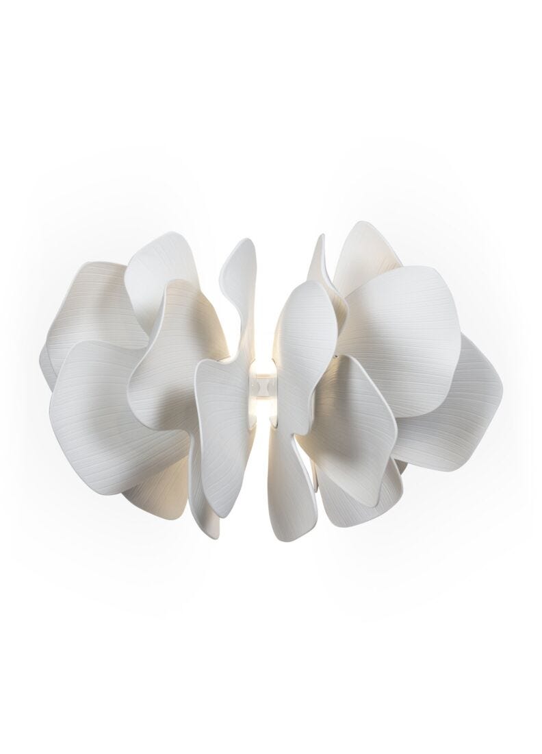 Lladro Nightbloom wall light (white)(CE/UK) - Araco Interiors