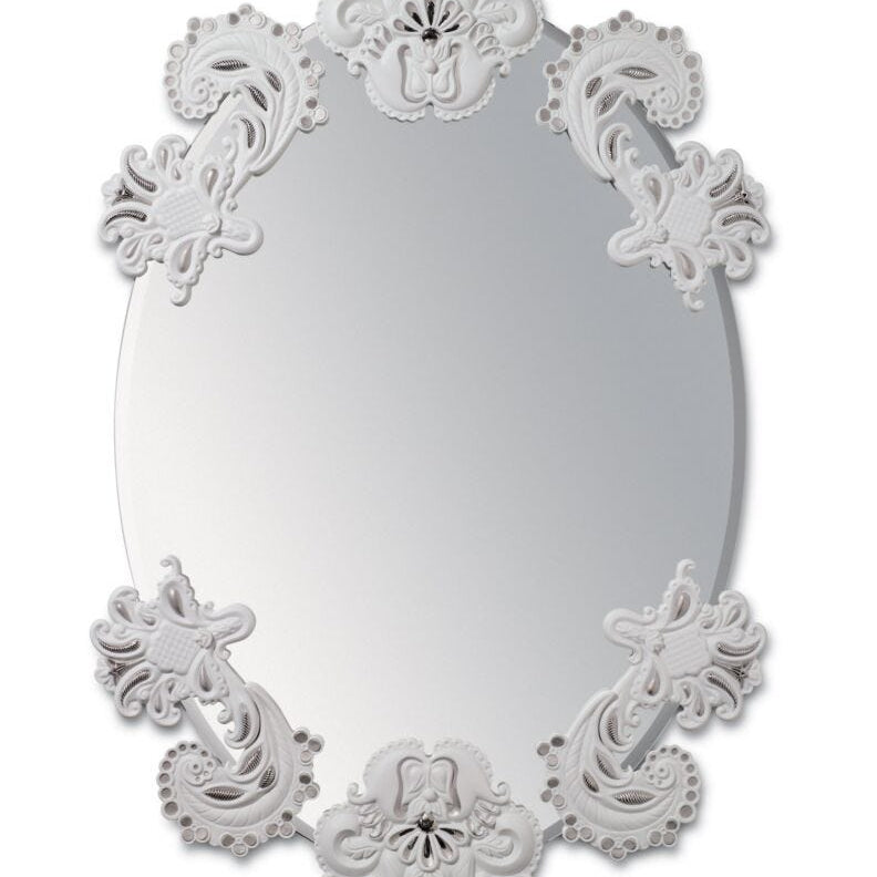 Lladro Oval mirror (black) Black - Araco Interiors