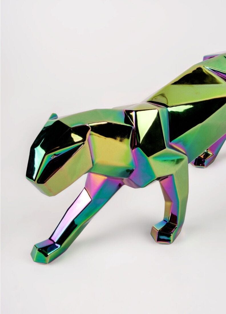 Lladro Panther Iridiscent - Araco Interiors