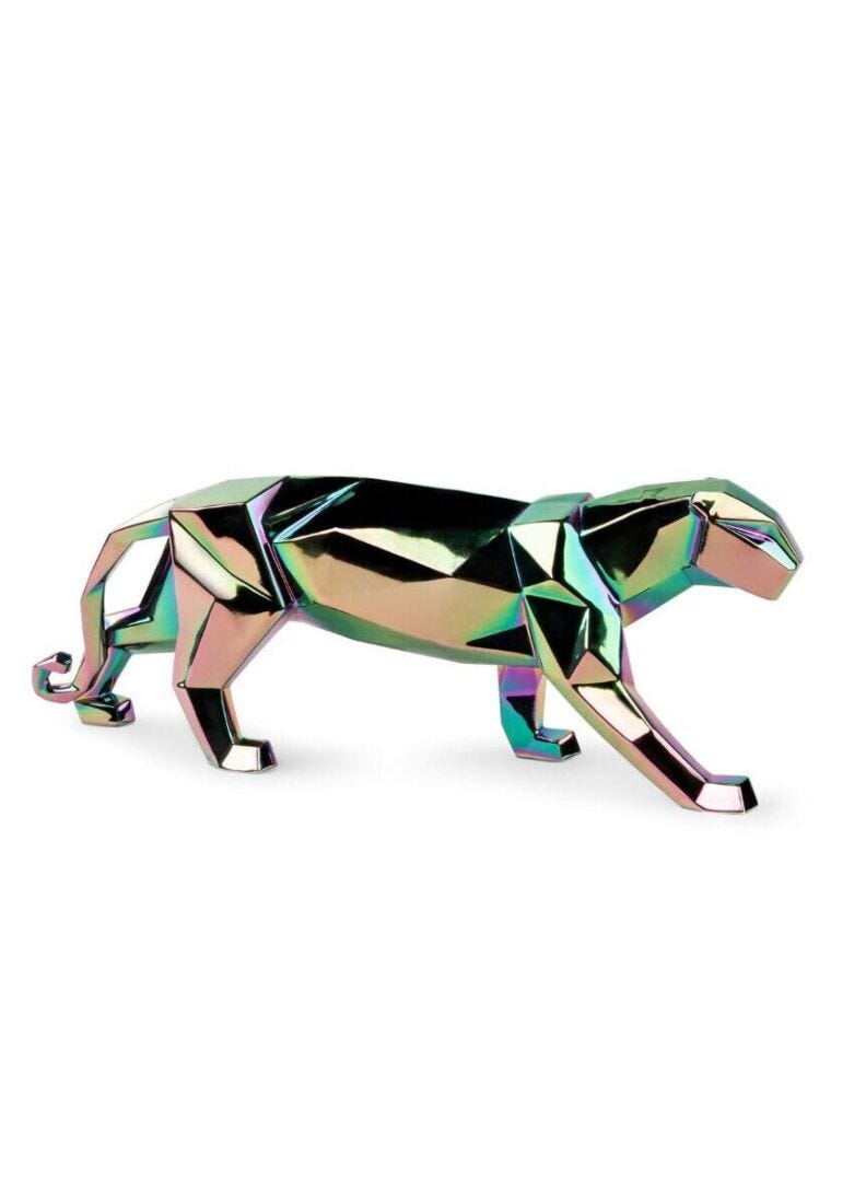 Lladro Panther Iridiscent - Araco Interiors