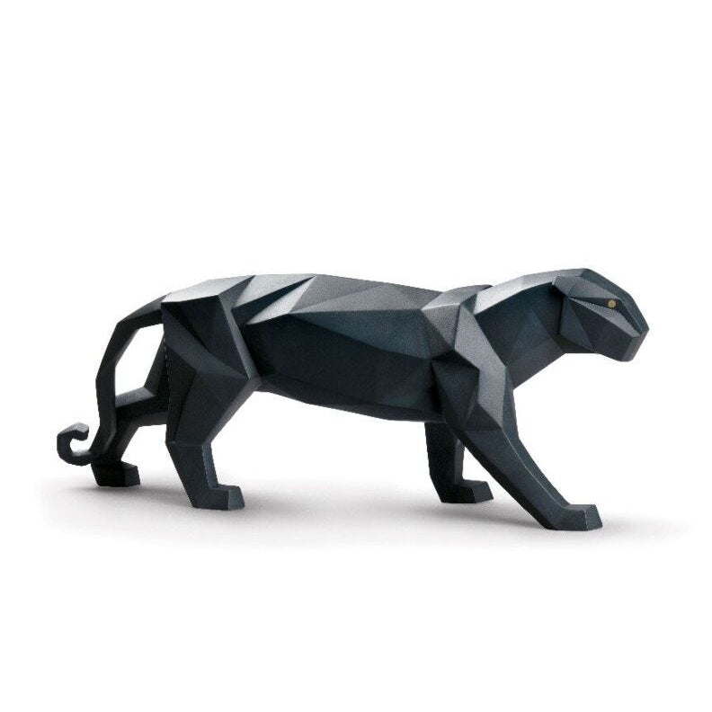 Lladro Panther (matte black) Matte Black - Araco Interiors