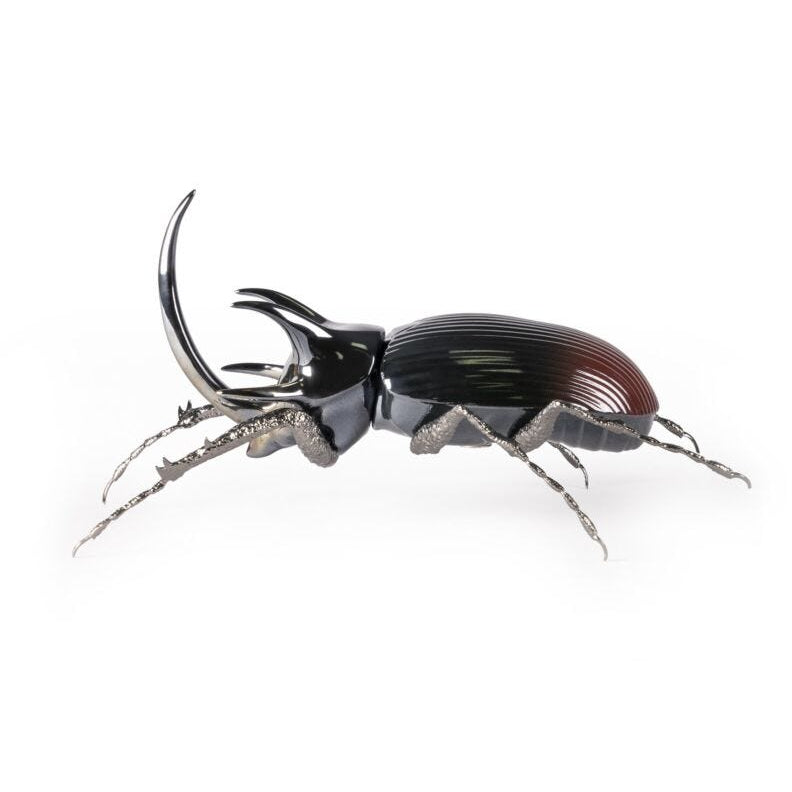 Lladro Rhinoceros beetle Black - Araco Interiors
