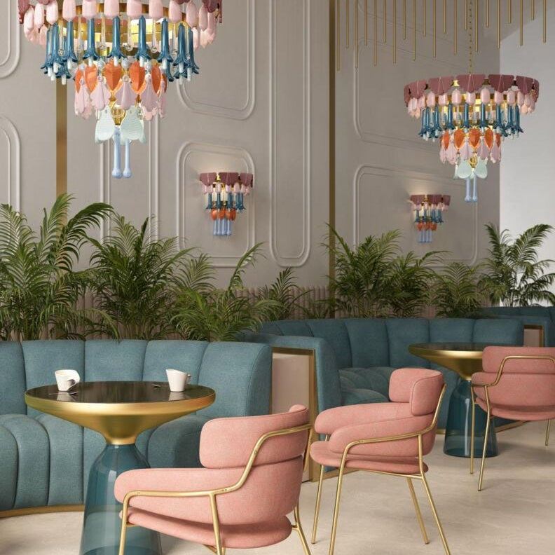 Lladro Seasons Chandelier 100 cm - Sunrise (CE/UK) - Araco Interiors