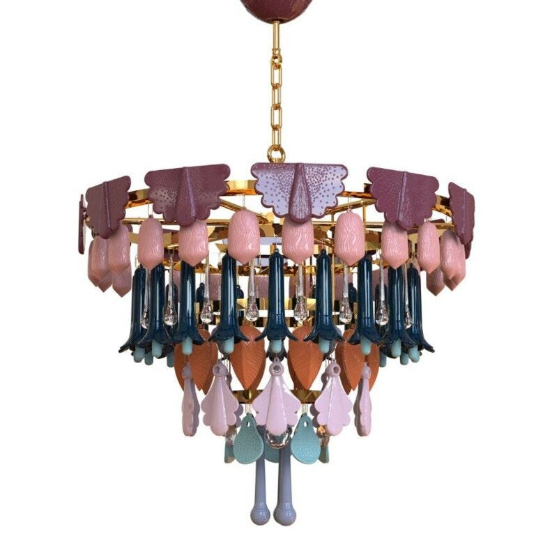 Lladro Seasons Chandelier 70 cm - Fall (CE/UK) - Araco Interiors