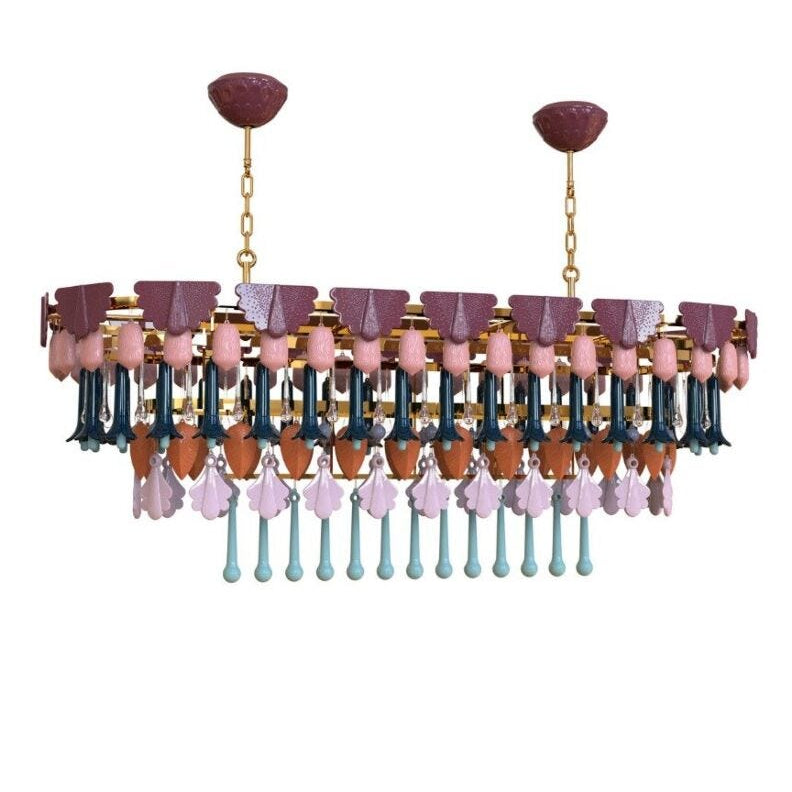 Lladro Seasons Chandelier Oval 150 cm - Fall (CE/UK) - Araco Interiors