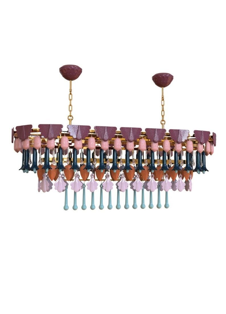 Lladro Seasons Chandelier Oval 150 cm - Fall (CE/UK) - Araco Interiors