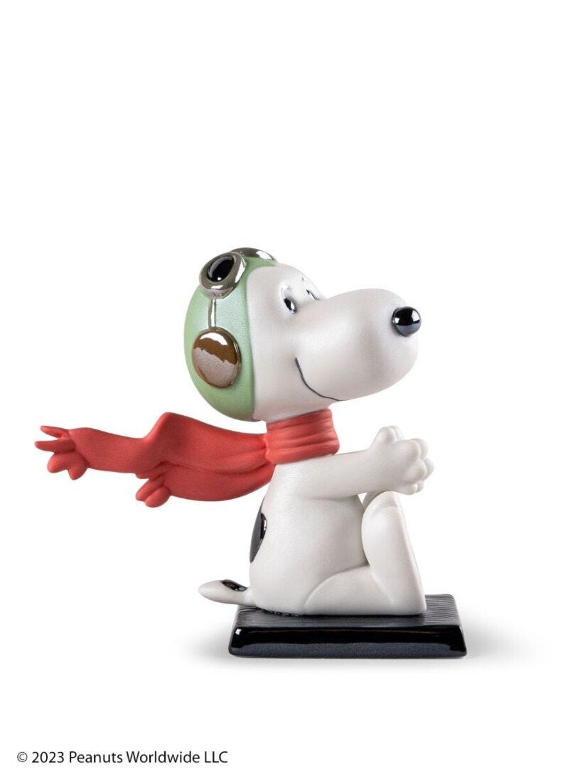 Lladro Snoopy™ Flying Ace - Araco Interiors