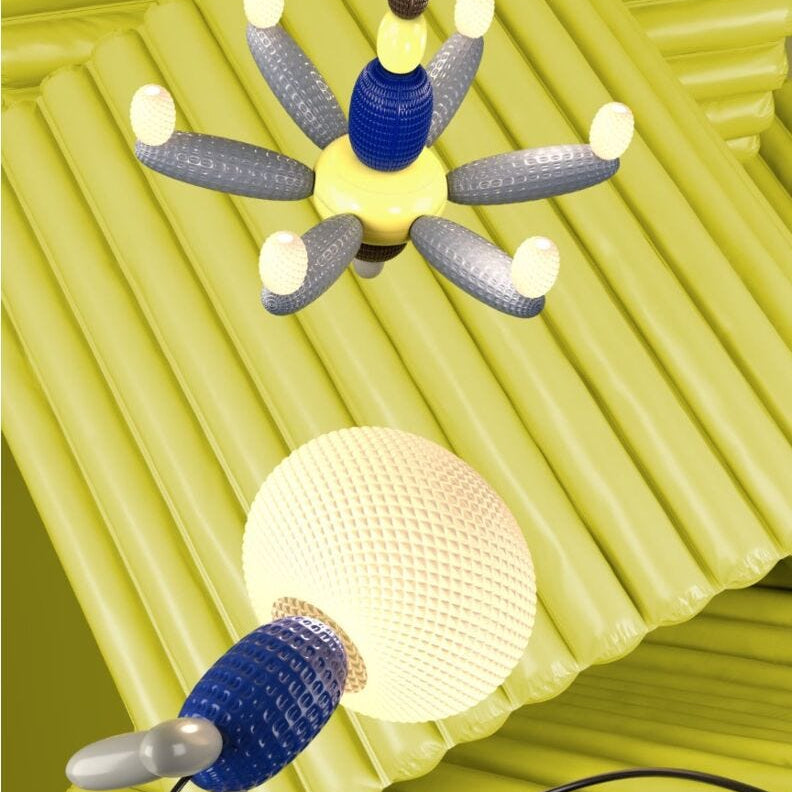 Lladro Soft Blown Chandelier (blue) (CE/UK) - Araco Interiors