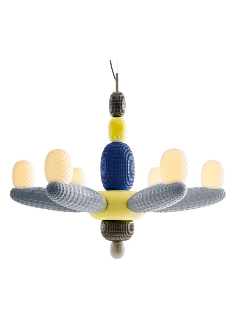 Lladro Soft Blown Chandelier (blue) (CE/UK) - Araco Interiors