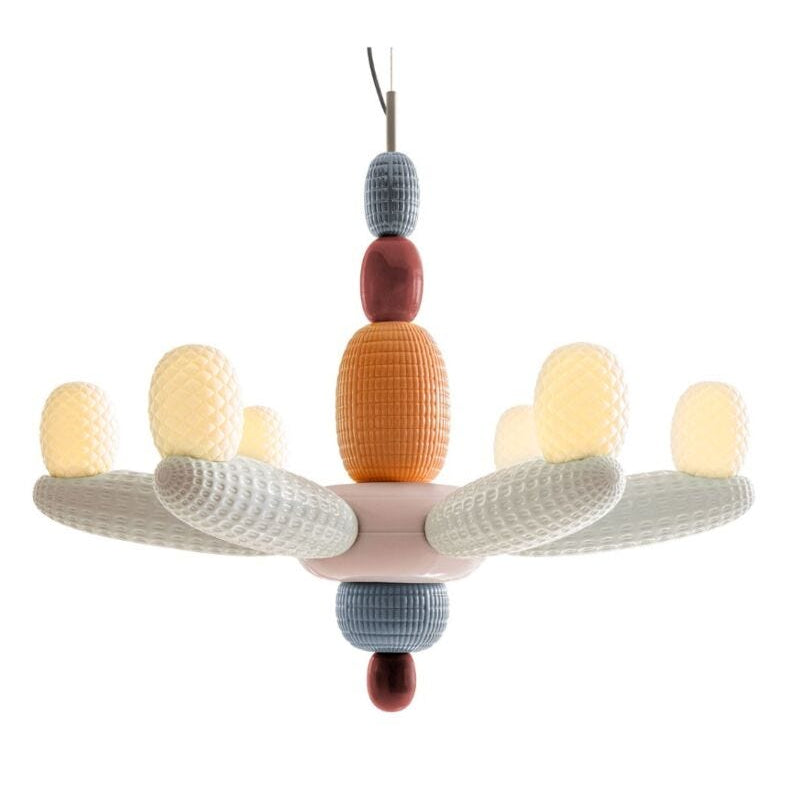 Lladro Soft Blown Chandelier (pink) (CE/UK) - Araco Interiors