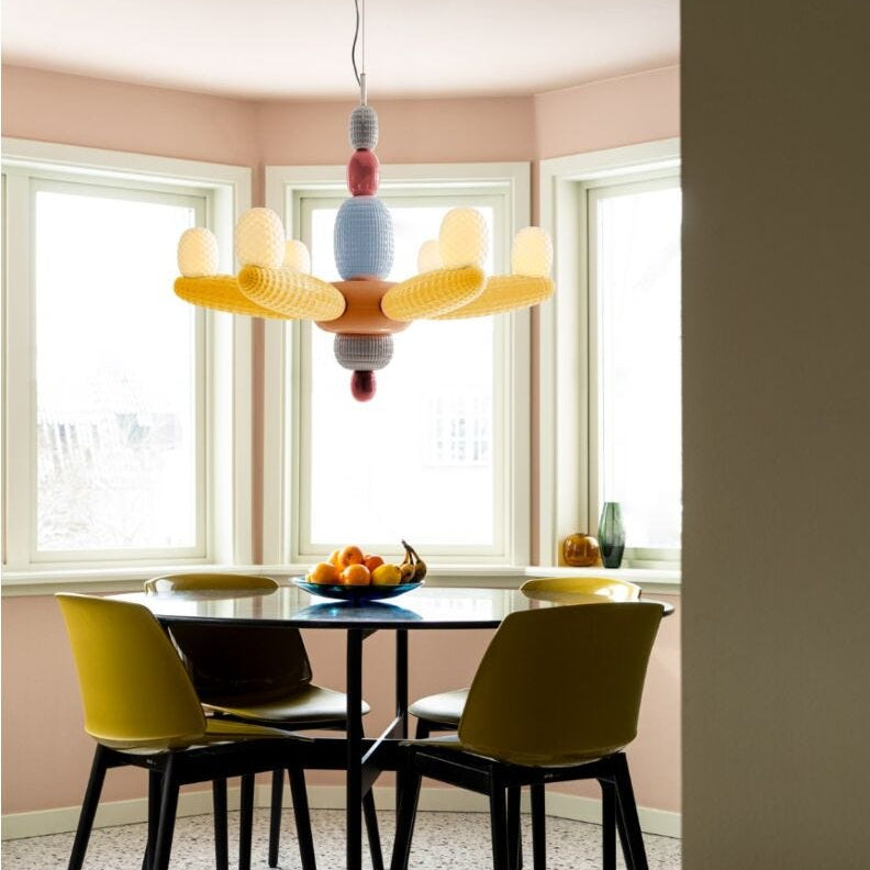 Lladro Soft Blown Chandelier (yellow) (CE/UK) - Araco Interiors