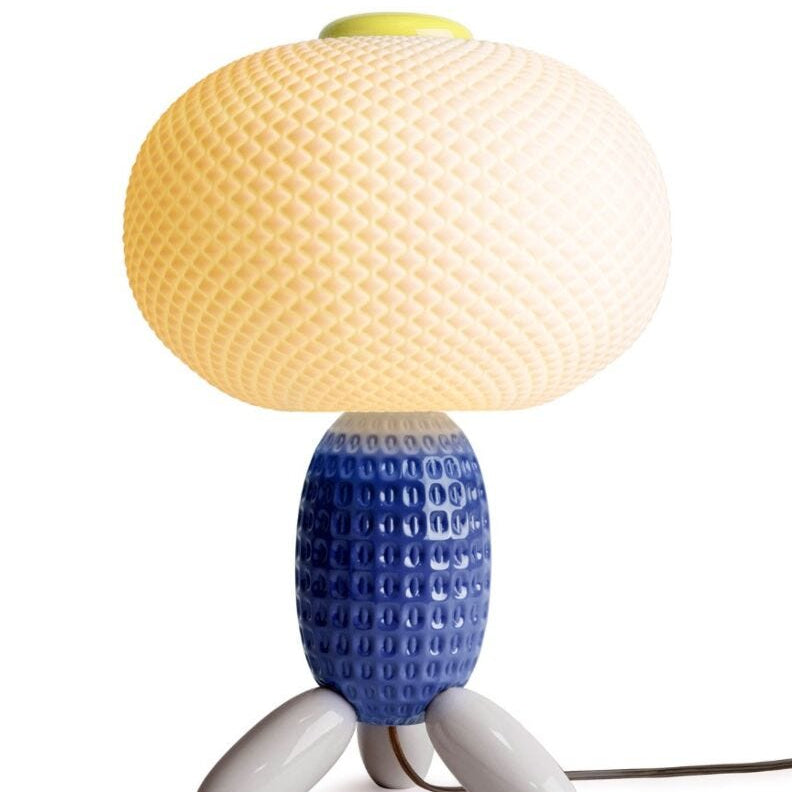 Lladro Soft Blown Table lamp (blue) (UK) - Araco Interiors
