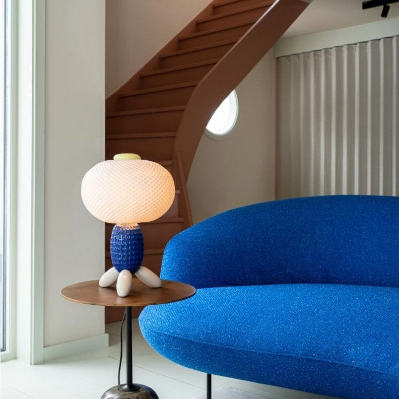Lladro Soft Blown Table lamp (blue) (UK) - Araco Interiors