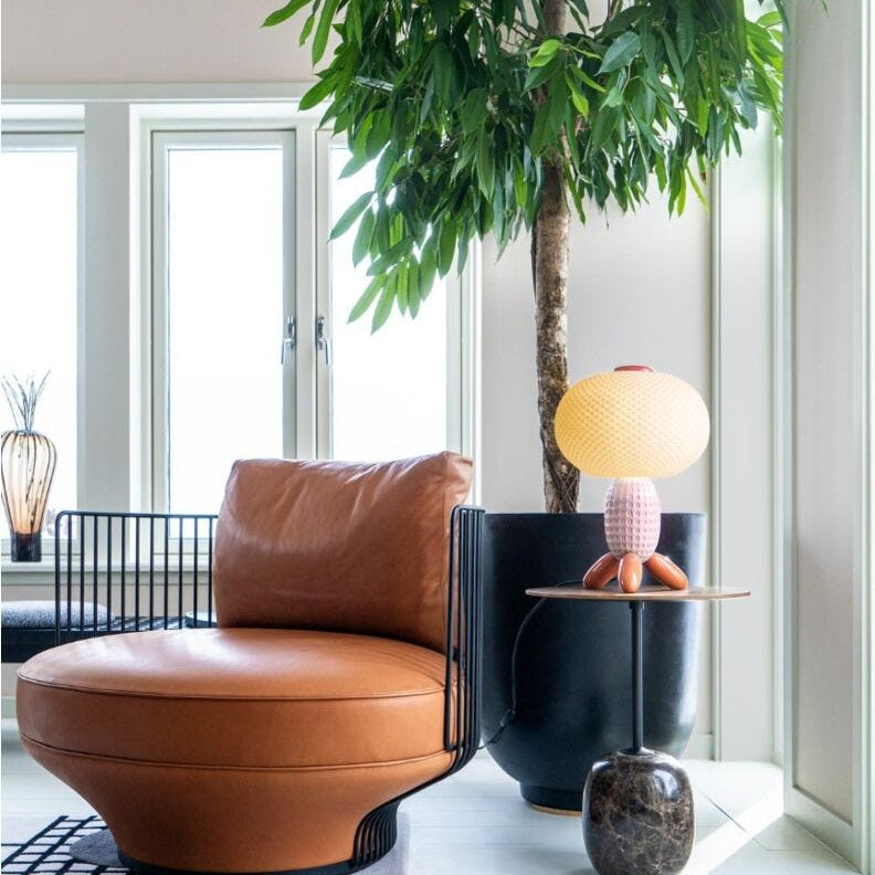 Lladro Soft Blown Table lamp (pink) (UK) - Araco Interiors