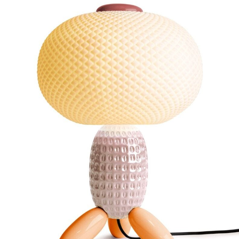 Lladro Soft Blown Table lamp (pink) (UK) - Araco Interiors