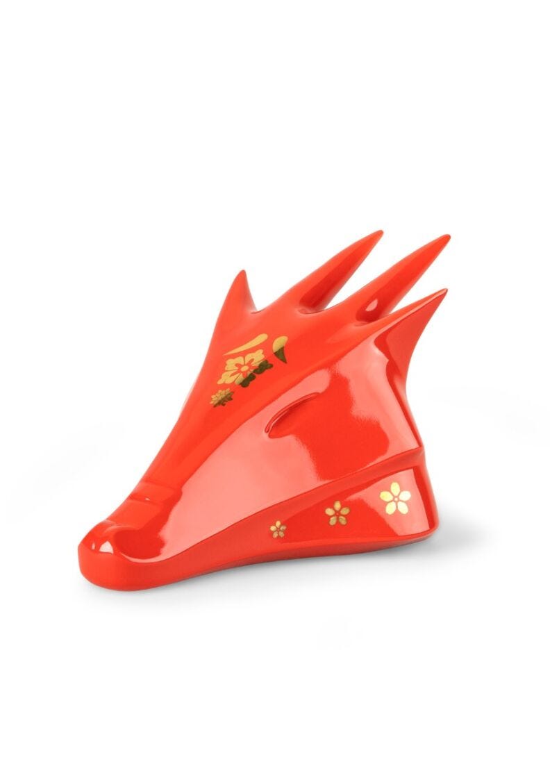 Lladro The Dragon (red - gold) - Araco Interiors