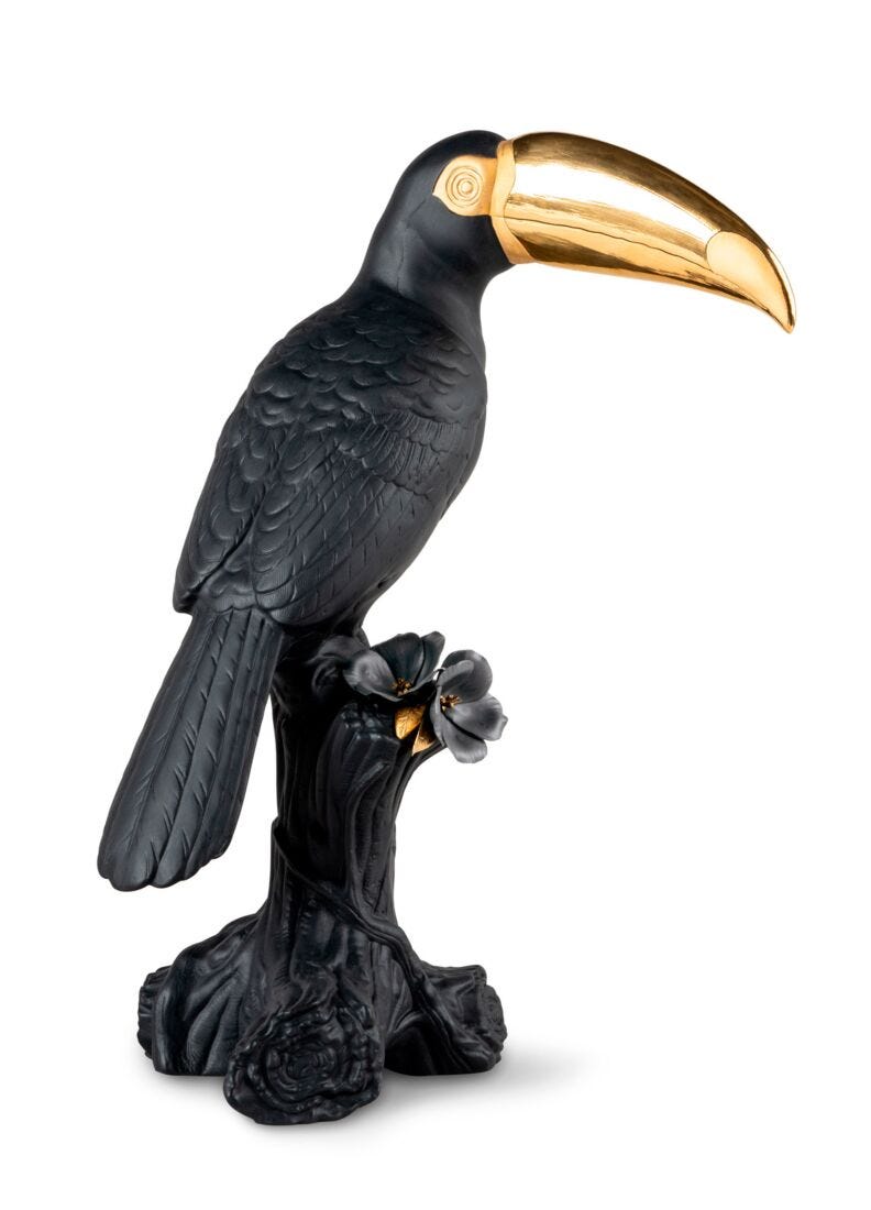 Lladro Toucan Black Gold - Araco Interiors