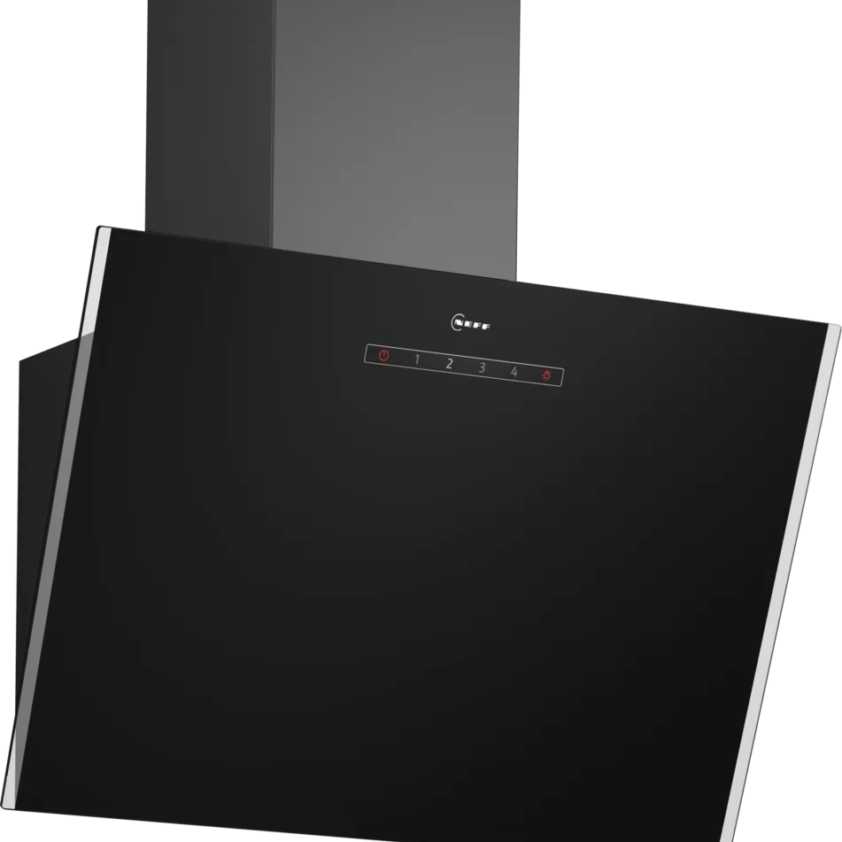 Neff D63IDK1S0B N 30 60cm Angled Glass Hood Black Glass - Araco Interiors