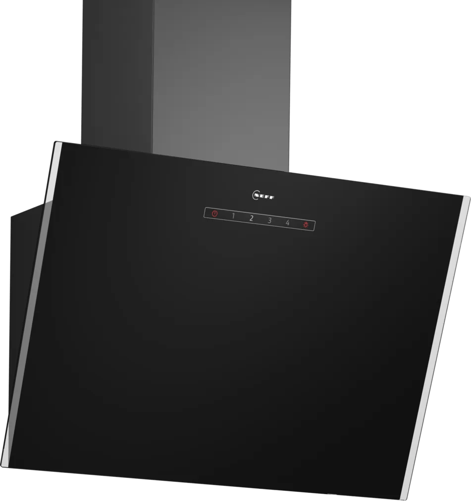 Neff D63IDK1S0B N 30 60cm Angled Glass Hood Black Glass - Araco Interiors