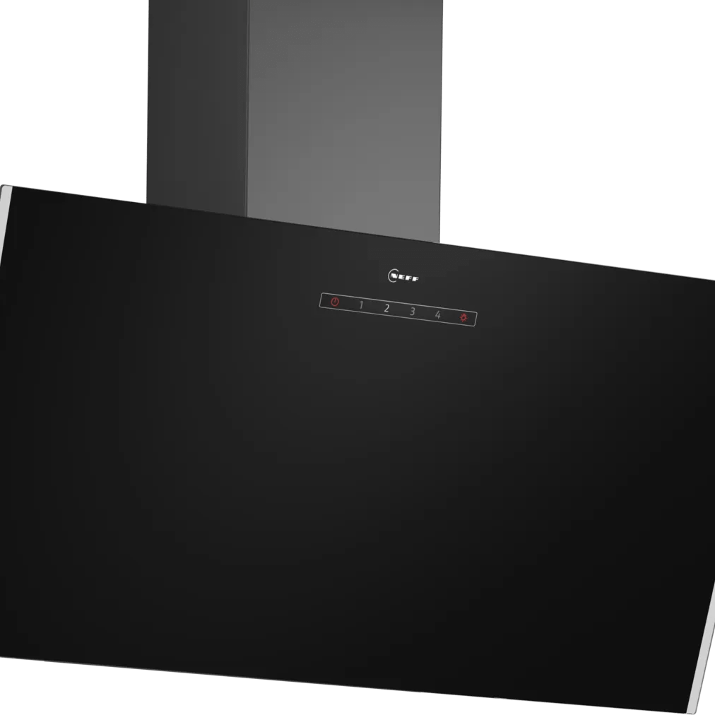 Neff D83IDK1S0B N 30 80cm Angled Glass Hood Black Glass - Araco Interiors