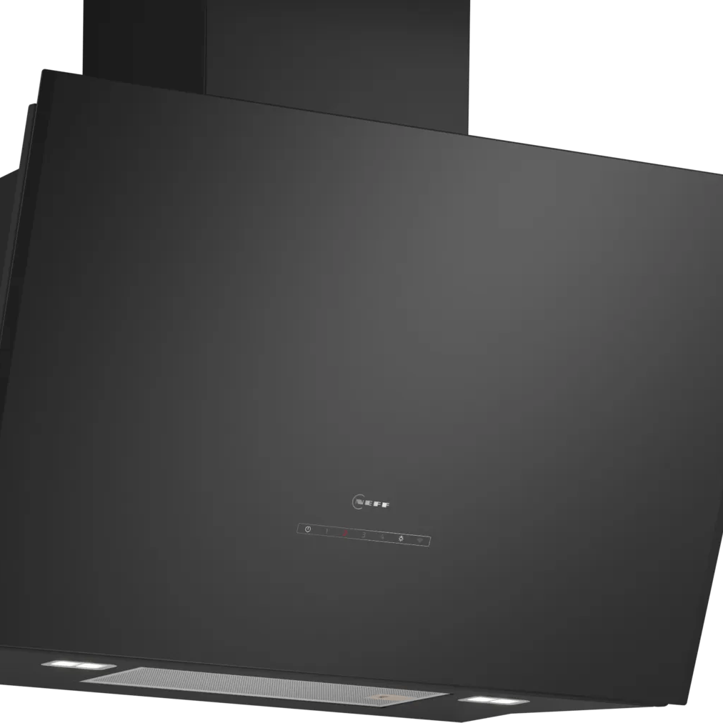 Neff D88IAN2S0B N 70 80cm Angled Glass Hood Black Glass - Araco Interiors