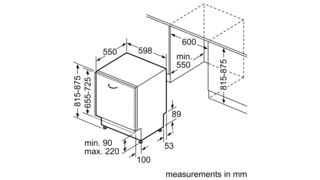 Neff S153HTX02G N 30 60cm Integrated Dishwasher - Araco Interiors