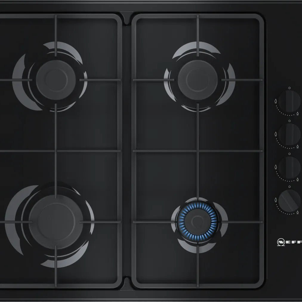 Neff T26BR46S0 N 30 60cm Gas Hob Black - Araco Interiors