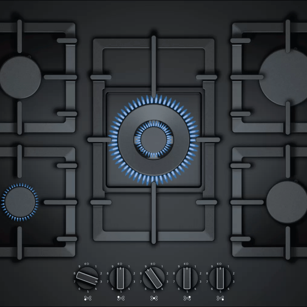 Neff T27CS59S0 N 70 75cm Gas Hob Black Glass - Araco Interiors