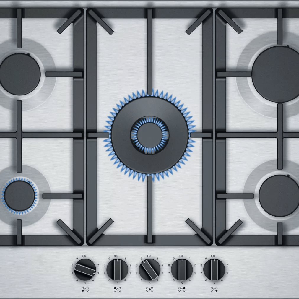 Neff T27DS59N0 N 70 75cm Gas Hob Stainless Steel - Araco Interiors