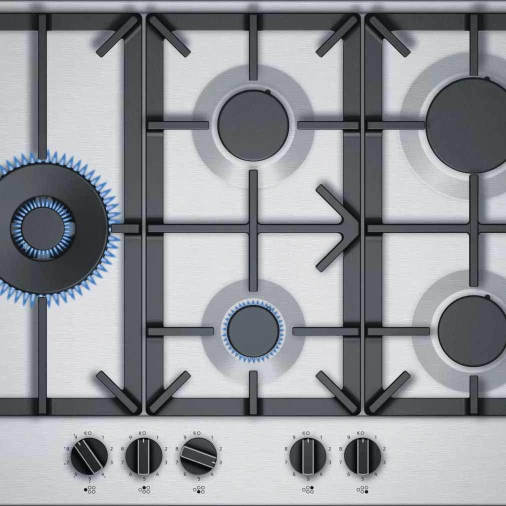 Neff T27DS79N0 N 70 75cm Gas Hob Stainless Steel - Araco Interiors