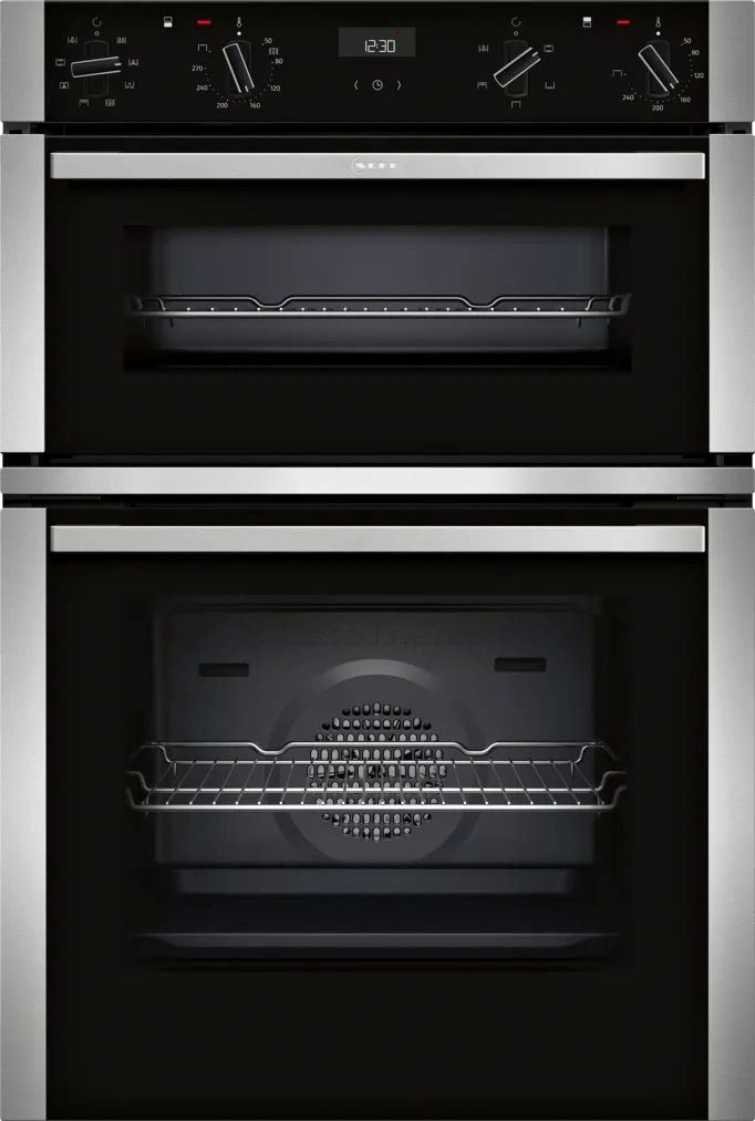 Neff U1ACE2HN0B N 50 Double Oven Black - Araco Interiors