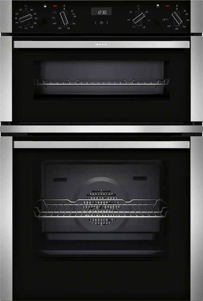Neff U1ACE5HN0B N 50 Double Oven Black - Araco Interiors
