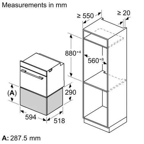 Siemens BI710D1B1B iQ700 29cm Warming Drawer Black - Araco Interiors