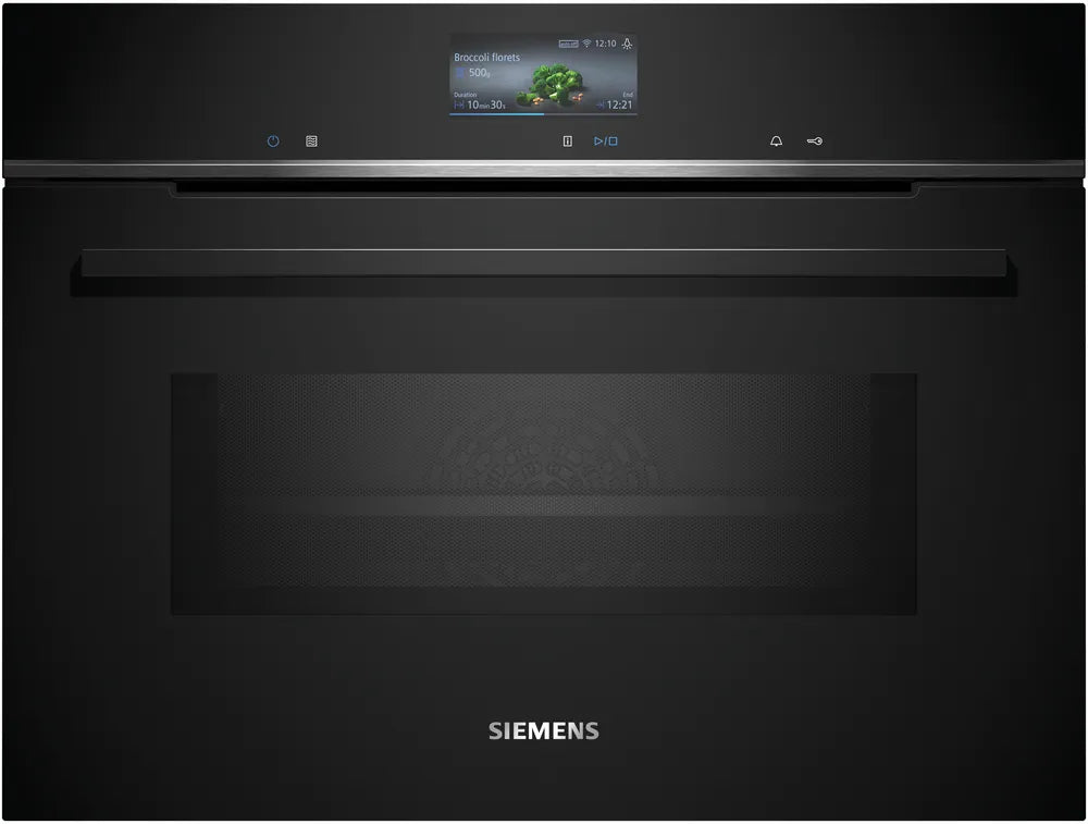 Siemens CM776G1B1B iQ700 activeClean Combination Oven Black - Araco Interiors