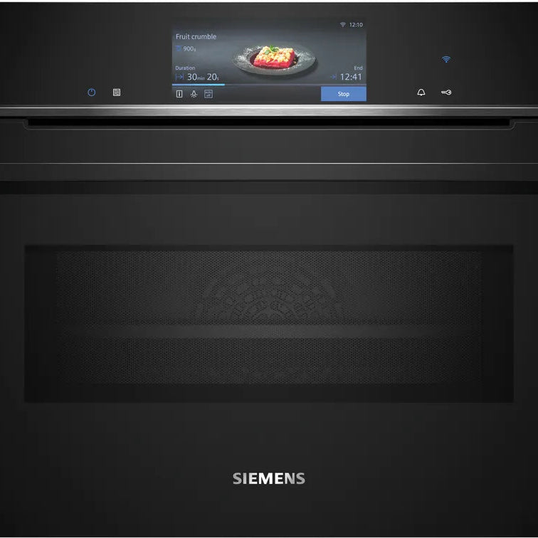 Siemens CM778GNB1B iQ700 activeClean Combination Oven Black - Araco Interiors