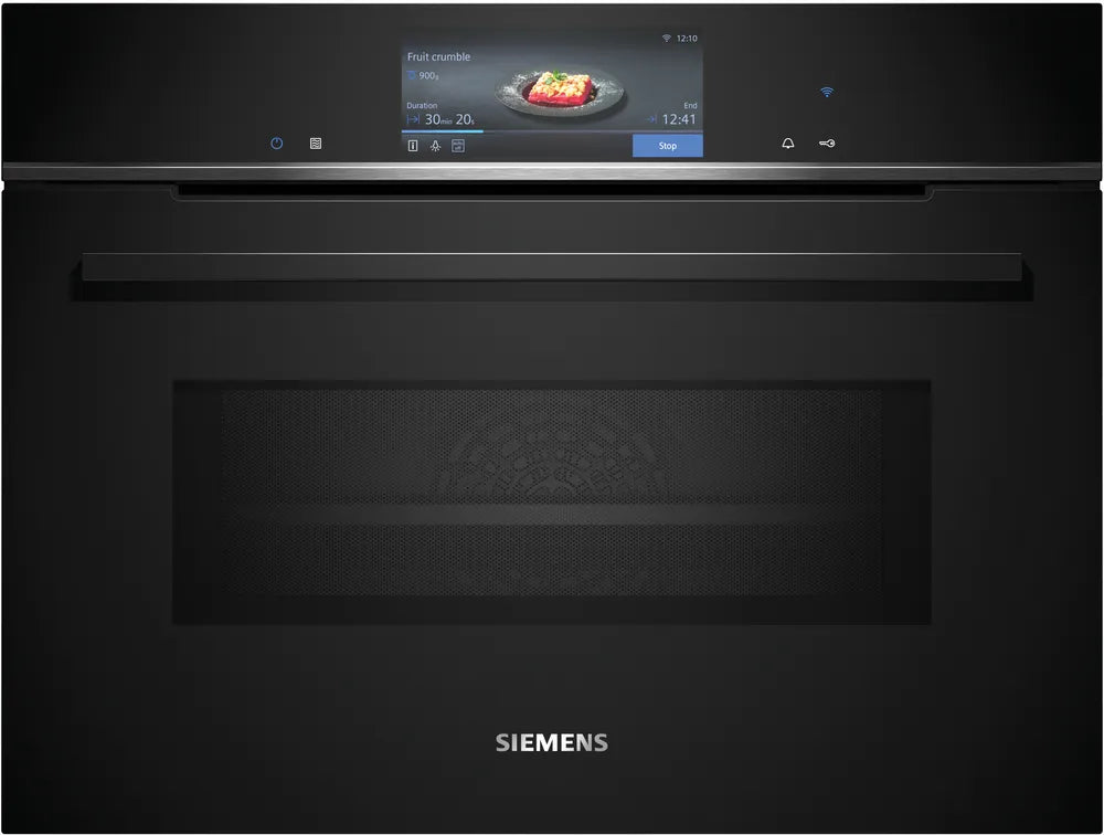 Siemens CM778GNB1B iQ700 activeClean Combination Oven Black - Araco Interiors