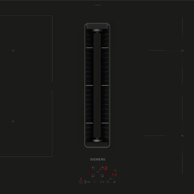 Siemens ED811BS16E iQ300 80cm InductionAir Venting Hob Black Glass - Araco Interiors