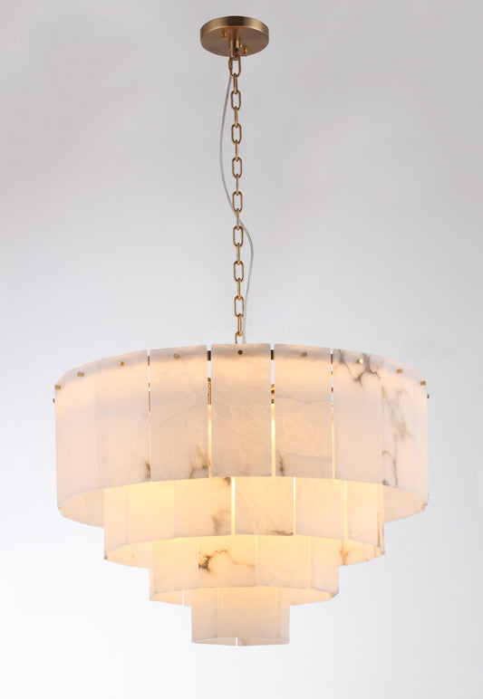 Araco Chandelier Brass