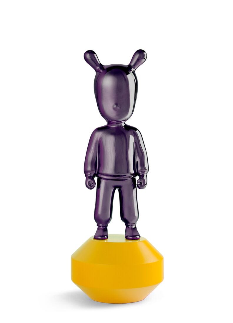 Lladro The Guest Little - purple on yellow Purple on Yellow-0